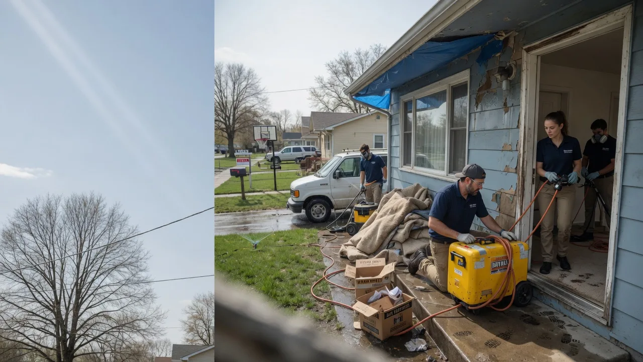 Basement Flood Cleanup in Tilton, IL near me